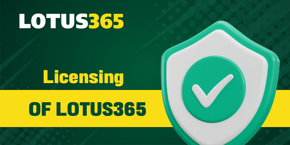 Online bookmaker and casino Lotus365 license
